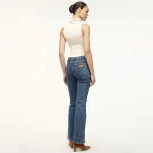 STAUD Blue Straight Leg Jeans NWT
